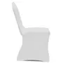 VIDAXL Housses elastiques de chaise Blanc 18 pcs