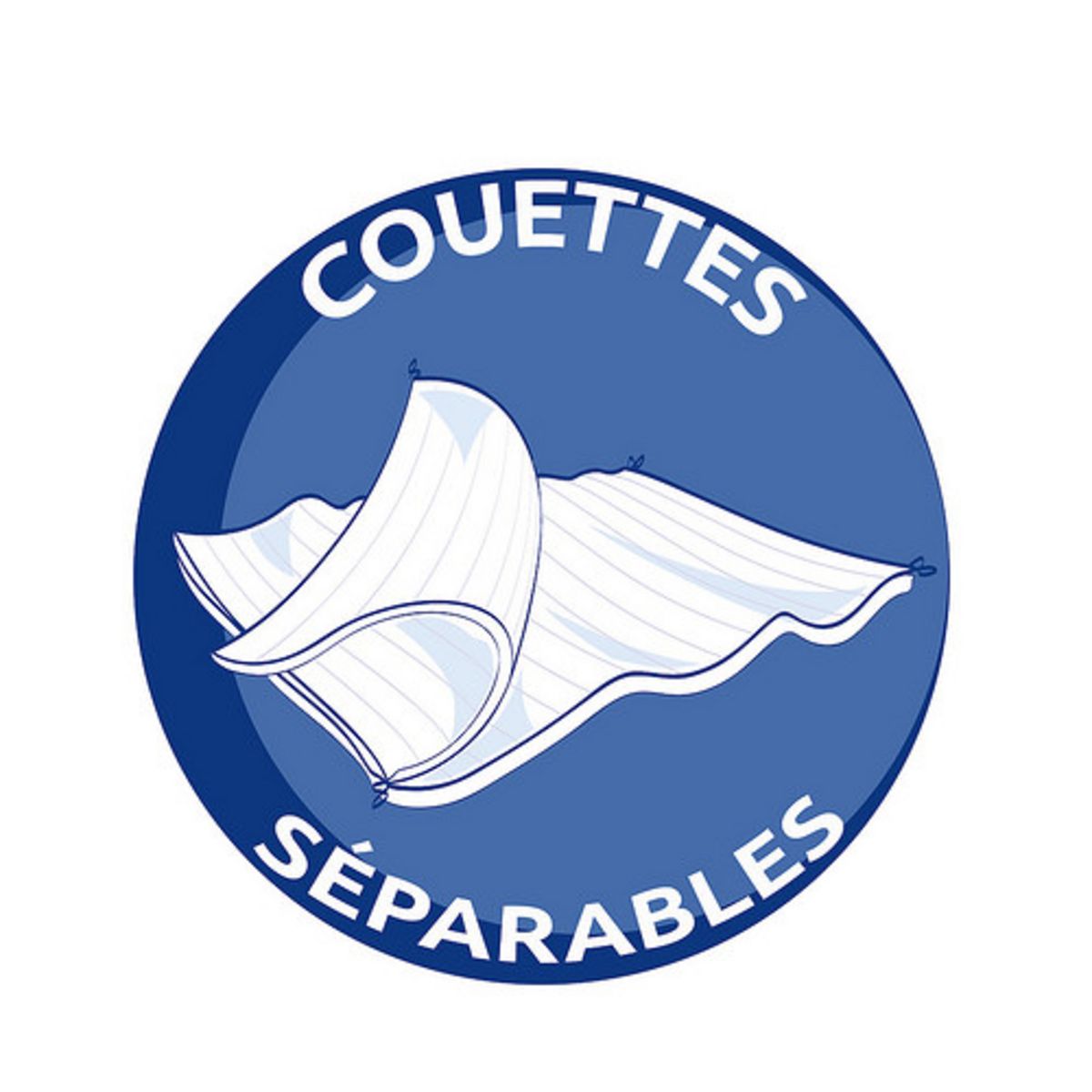 BLEUCALIN Couette 4 saisons 2 en 1 