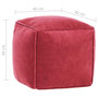 Voir la diapositive 5 : VIDAXL Pouf Velours de coton 40x40x40 cm rose