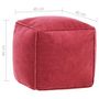 Voir la diapositive 5 : VIDAXL Pouf Velours de coton 40x40x40 cm rose