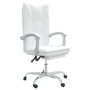 Voir la diapositive 2 : VIDAXL Fauteuil inclinable de bureau Blanc Similicuir