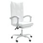 Voir la diapositive 2 : VIDAXL Fauteuil inclinable de bureau Blanc Similicuir