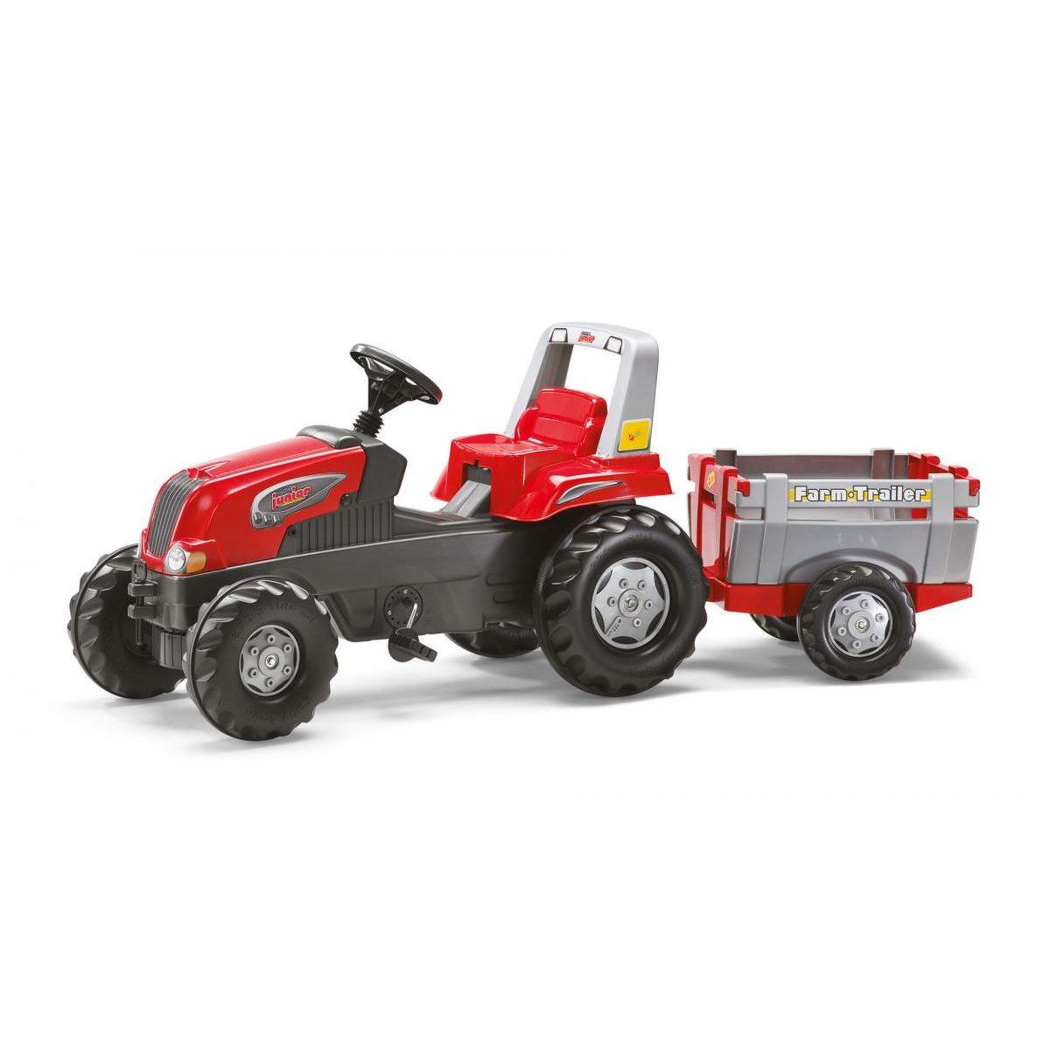 ROLLY TOYS Tracteur a pedales avec remorque rollyjunior rt