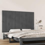 Voir la diapositive 1 : VIDAXL Tete de lit murale Gris 147x3x90 cm Bois massif de pin