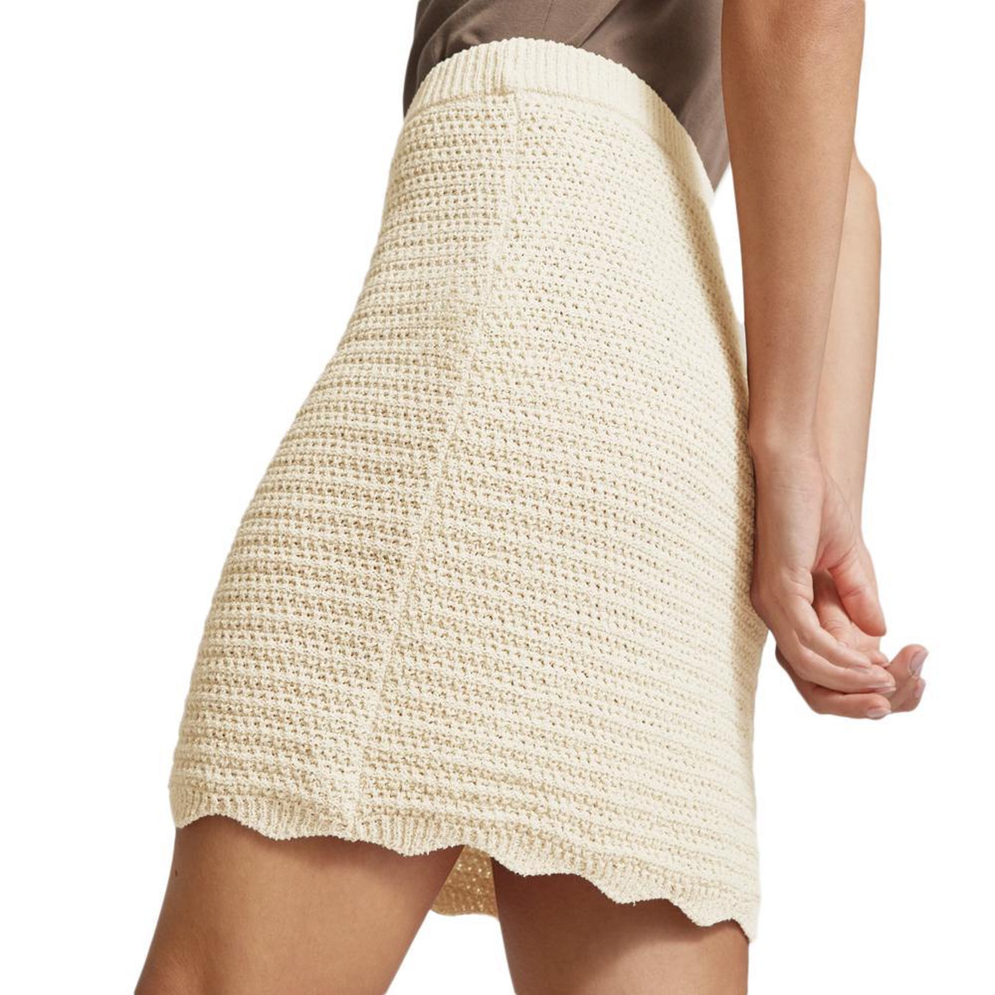 Voir la diapositive 2 : Vero Moda Jupe Beige Femme Vero Moda Borabora