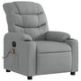Voir la diapositive 4 : VIDAXL Fauteuil de massage inclinable electrique gris clair tissu