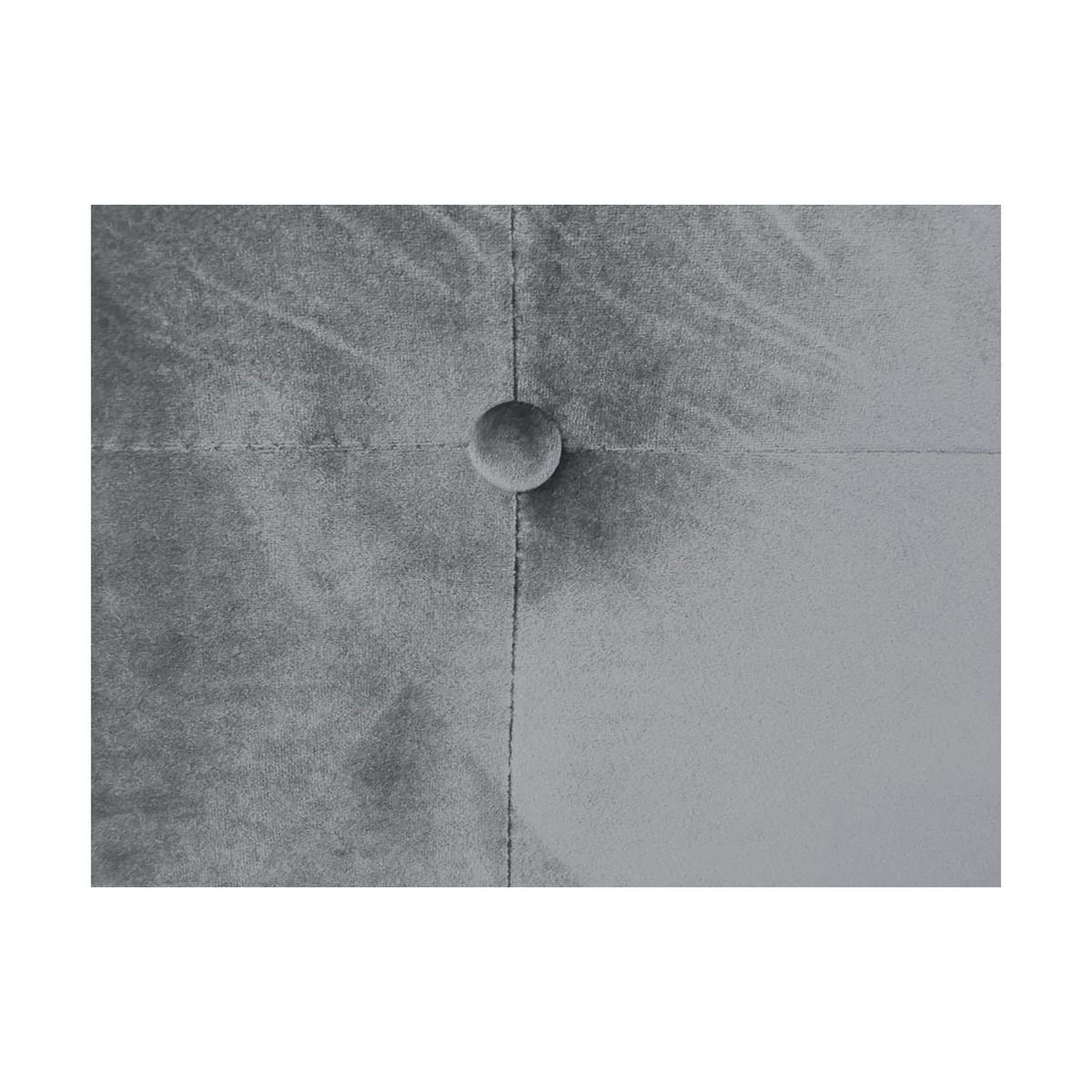 Voir la diapositive 2 : Paris Prix Tête de lit capitonnée en velours  amor  160cm argent