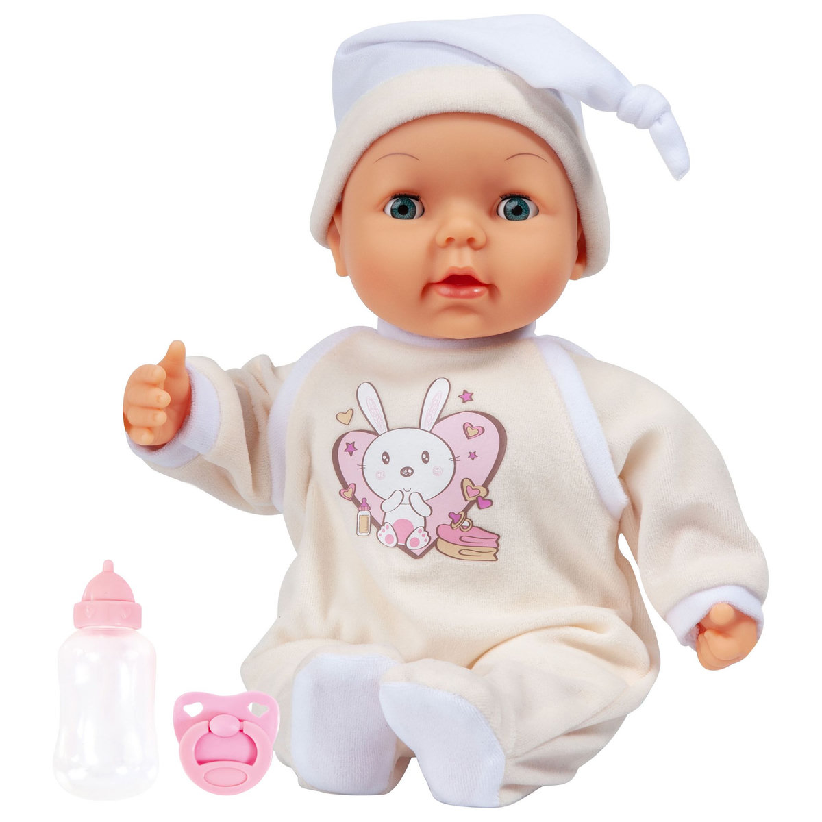 One Two Fun Mon bébé interactif 38 cm - pyjama lapin