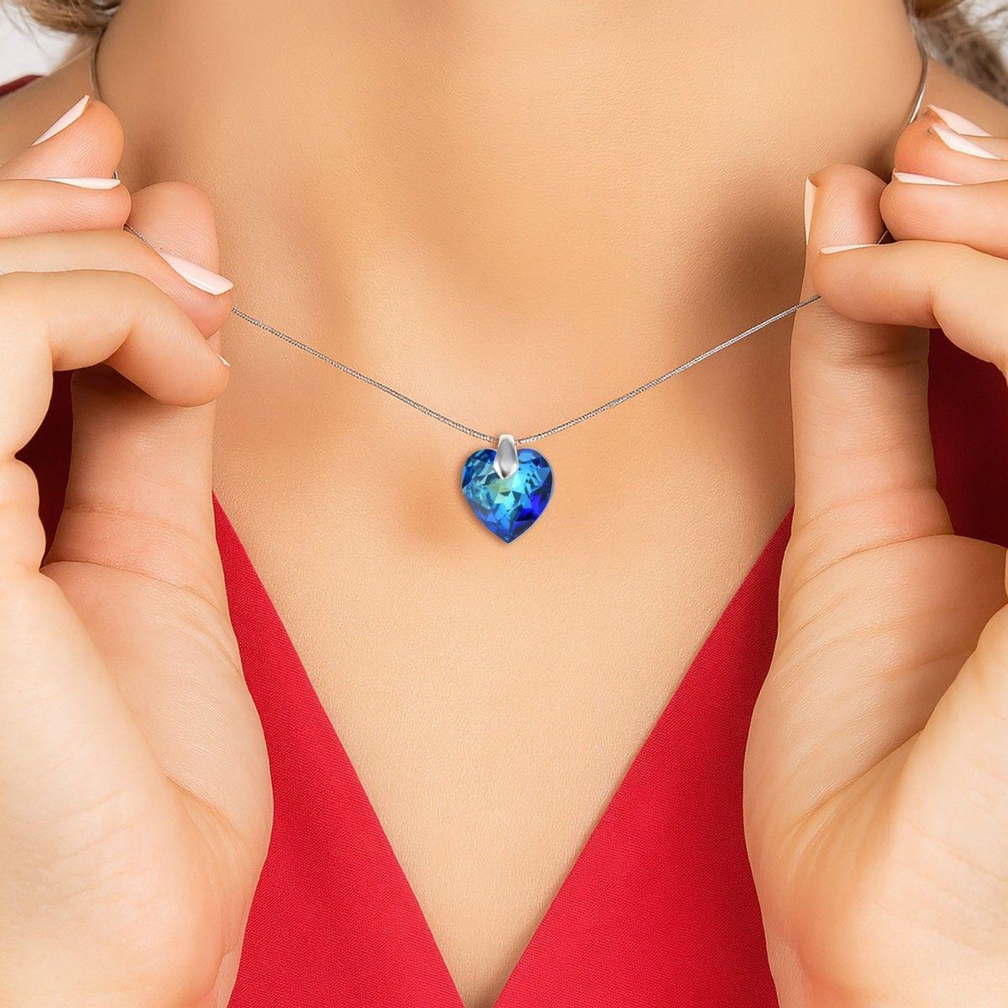 Voir la diapositive 2 : SC CRYSTAL Collier coeur par SC Crystal®