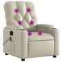 Voir la diapositive 2 : VIDAXL Fauteuil inclinable de massage Creme Similicuir