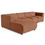 Voir la diapositive 2 : LISA DESIGN Suaro - canapé modulable d'angle gauche 5 places en tissu texturé
