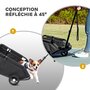 Voir la diapositive 6 : PAWHUT Poussette chien chariot 4 roues pliable avec poignée multidirectionnelle - nombreux équipements - noir