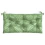 Voir la diapositive 4 : VIDAXL Coussin de banc de jardin motif de feuilles 100x50x7 cm