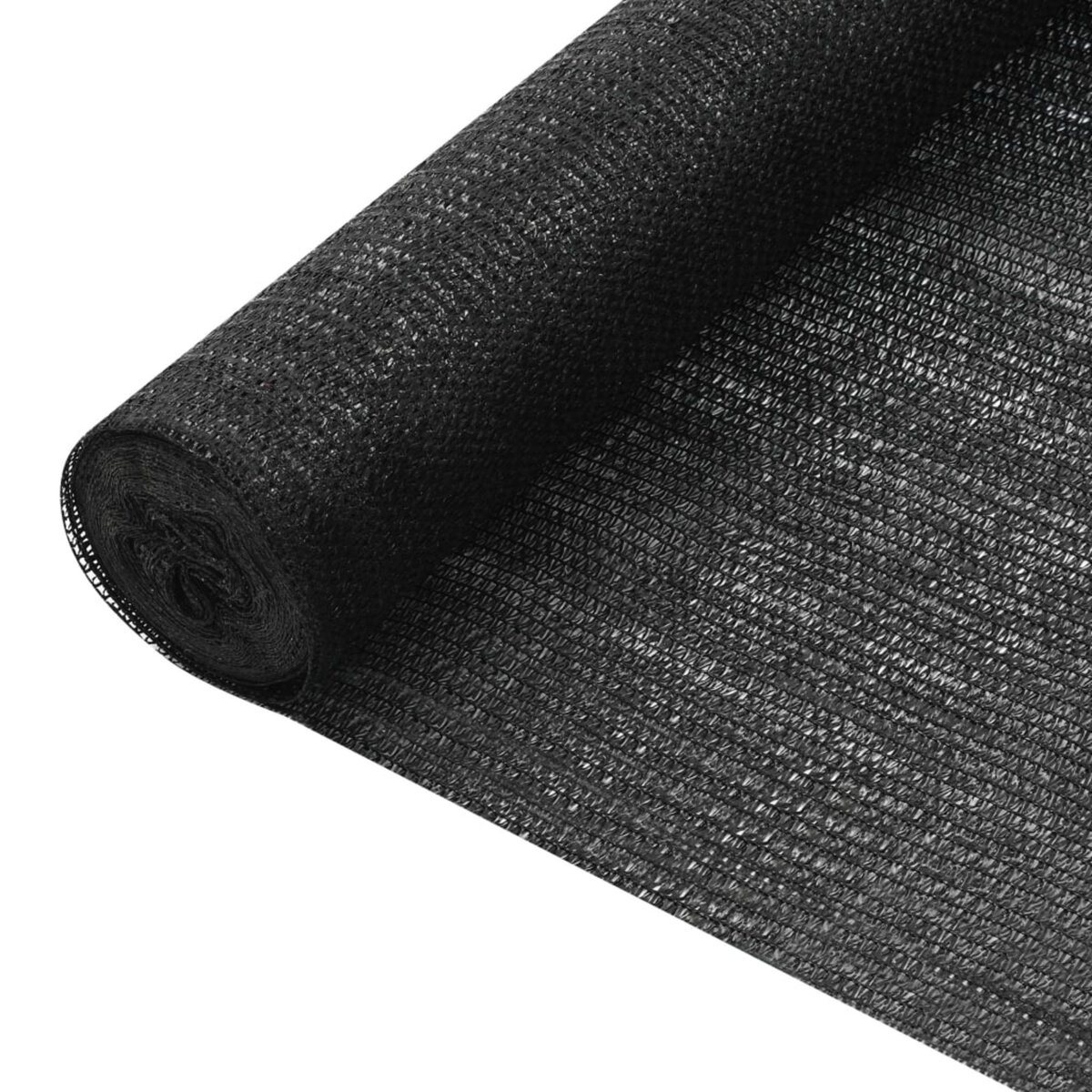VIDAXL Filet brise-vue Noir 1x25 m PEHD 75 g/m^2