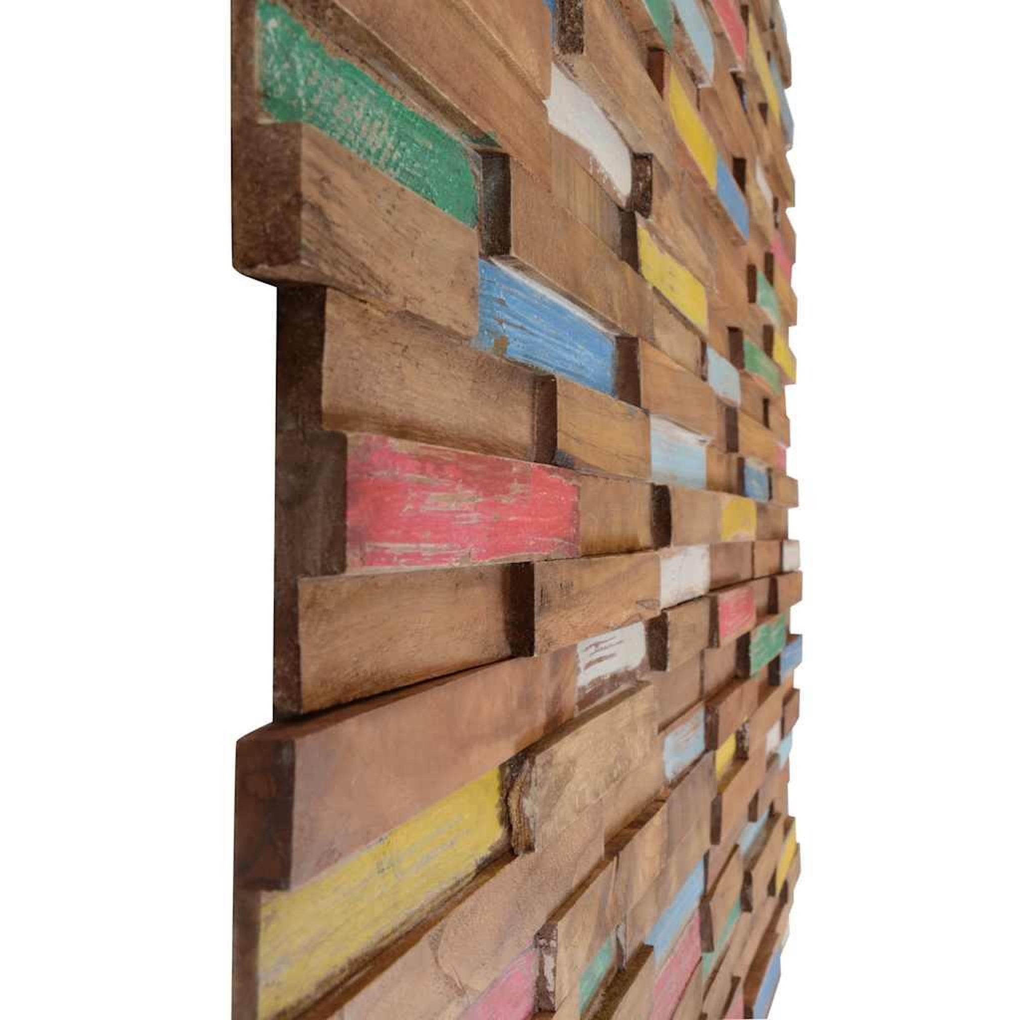 Voir la diapositive 5 : VIDAXL Panneaux de revetement mural 10 pcs 1,03 m^2 bois de teck solide
