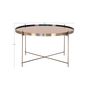 Voir la diapositive 5 : LISA DESIGN Glina - table basse ronde - métal et verre - 70 cm