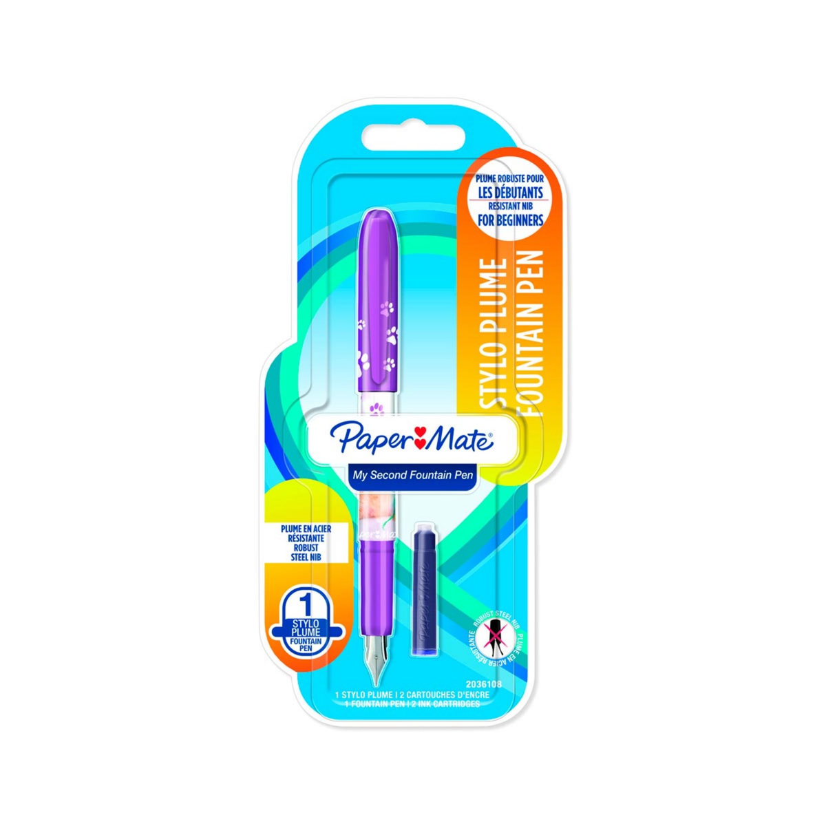 PAPERMATE  Stylo plume animaux chat