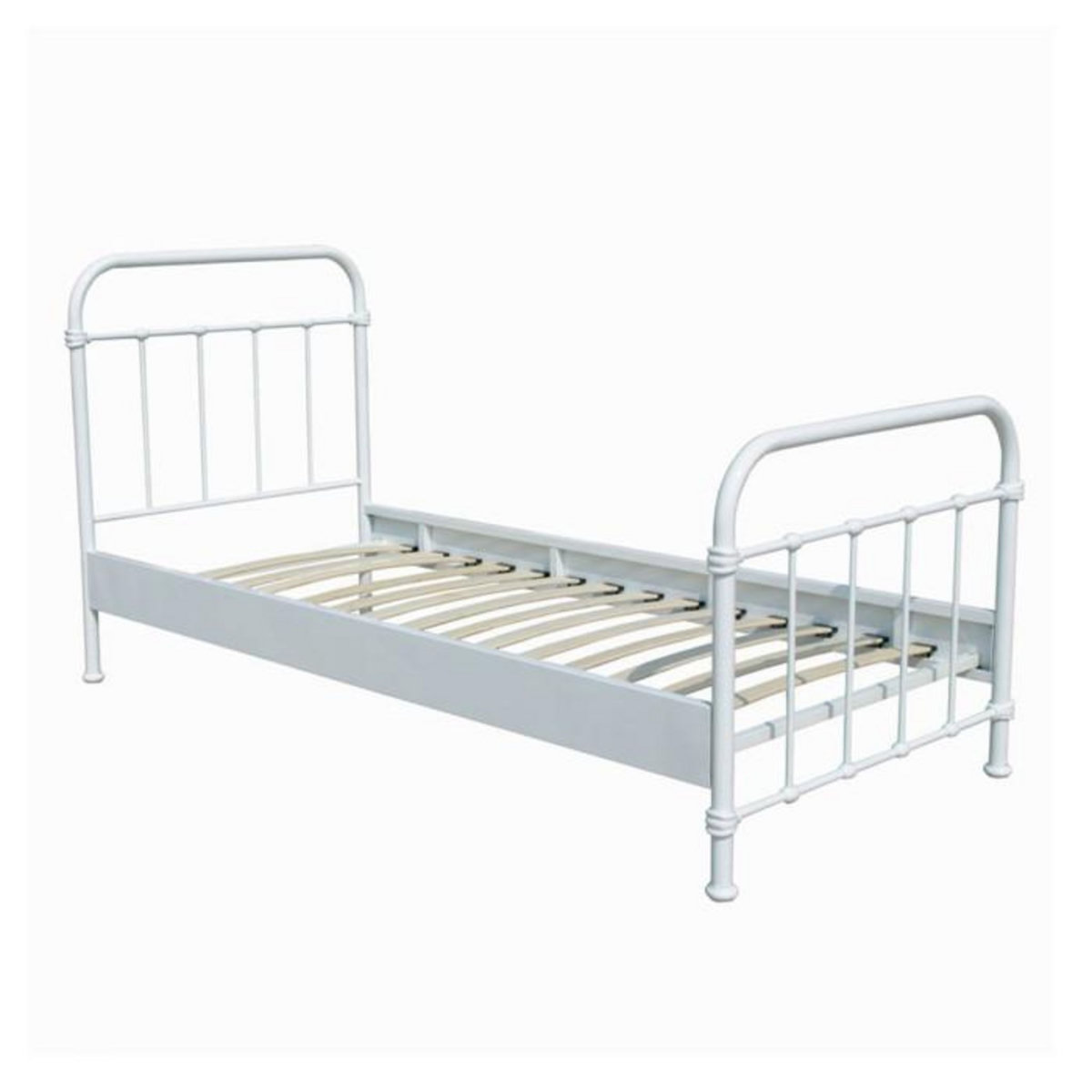 Paris Prix Lit Enfant Métal  New York  90x200cm Blanc