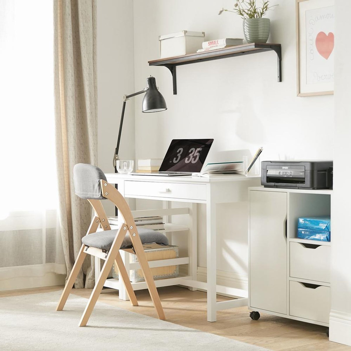 SOBUY SoBuy - Chaise Pliante ergonomique rembourrée - Nordique - FST92