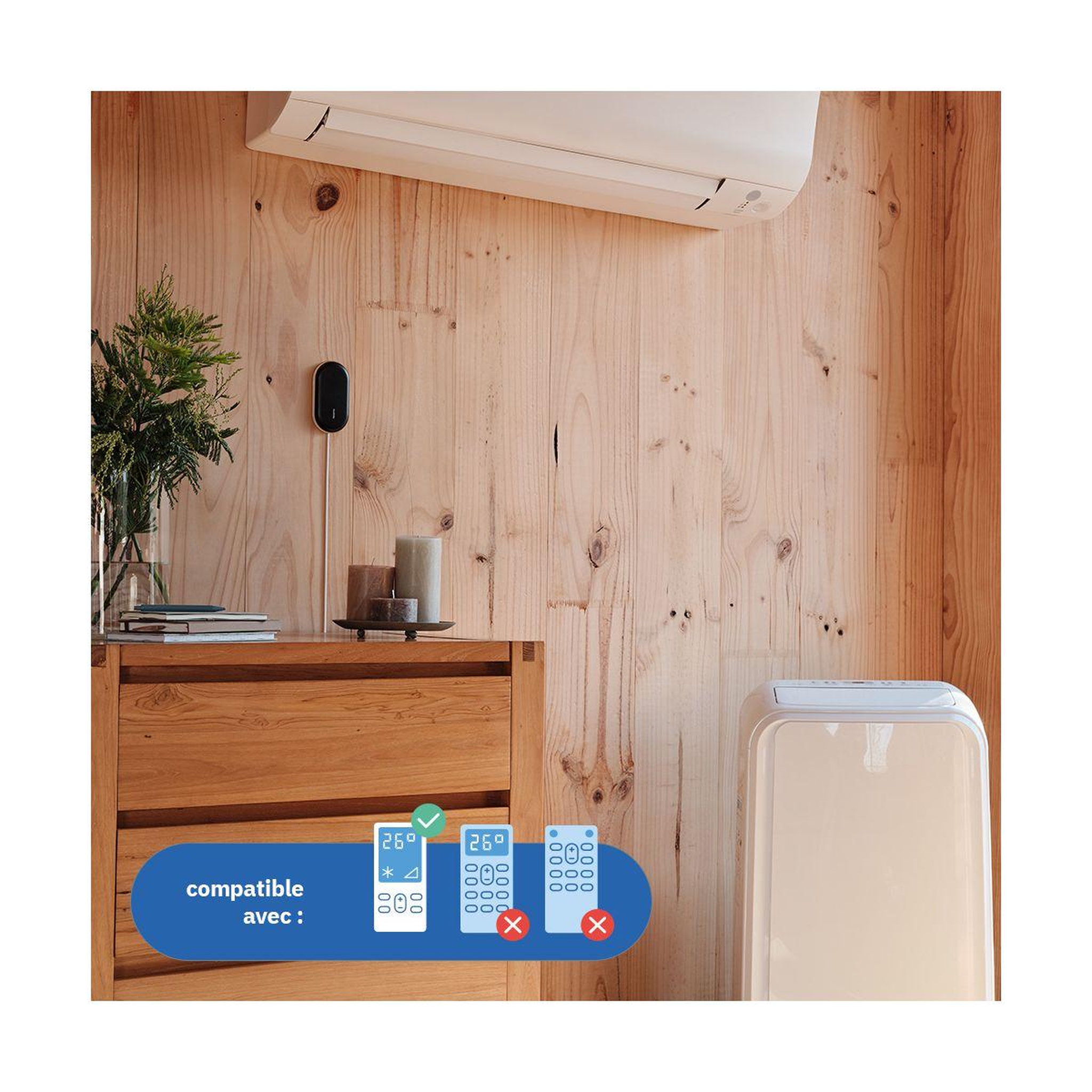 Voir la diapositive 4 : NETATMO Commande intelligente connecté pour climatiseur