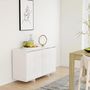 Voir la diapositive 1 : VIDAXL Buffet blanc 120x41x75 cm bois d ingénierie