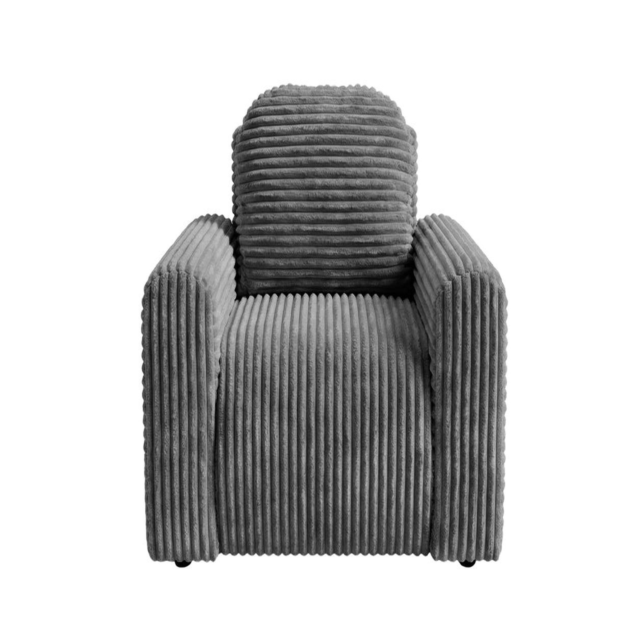 Voir la diapositive 1 : CASANOVA PARIS Elvis - fauteuil gros velours côtelé