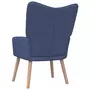 VIDAXL Chaise de relaxation Bleu Tissu
