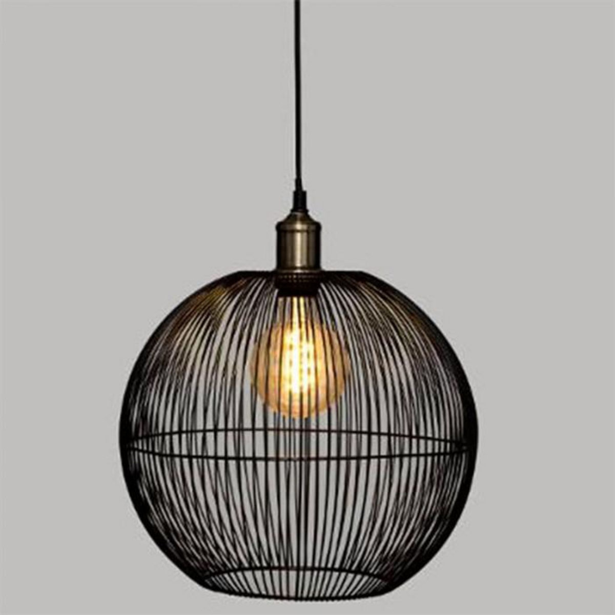 ATMOSPHERA Lampe Suspension Design  Noa  38cm Noir & Or