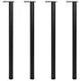 Voir la diapositive 1 : VIDAXL 4 pieds de table reglables en hauteur Noir 1100 mm