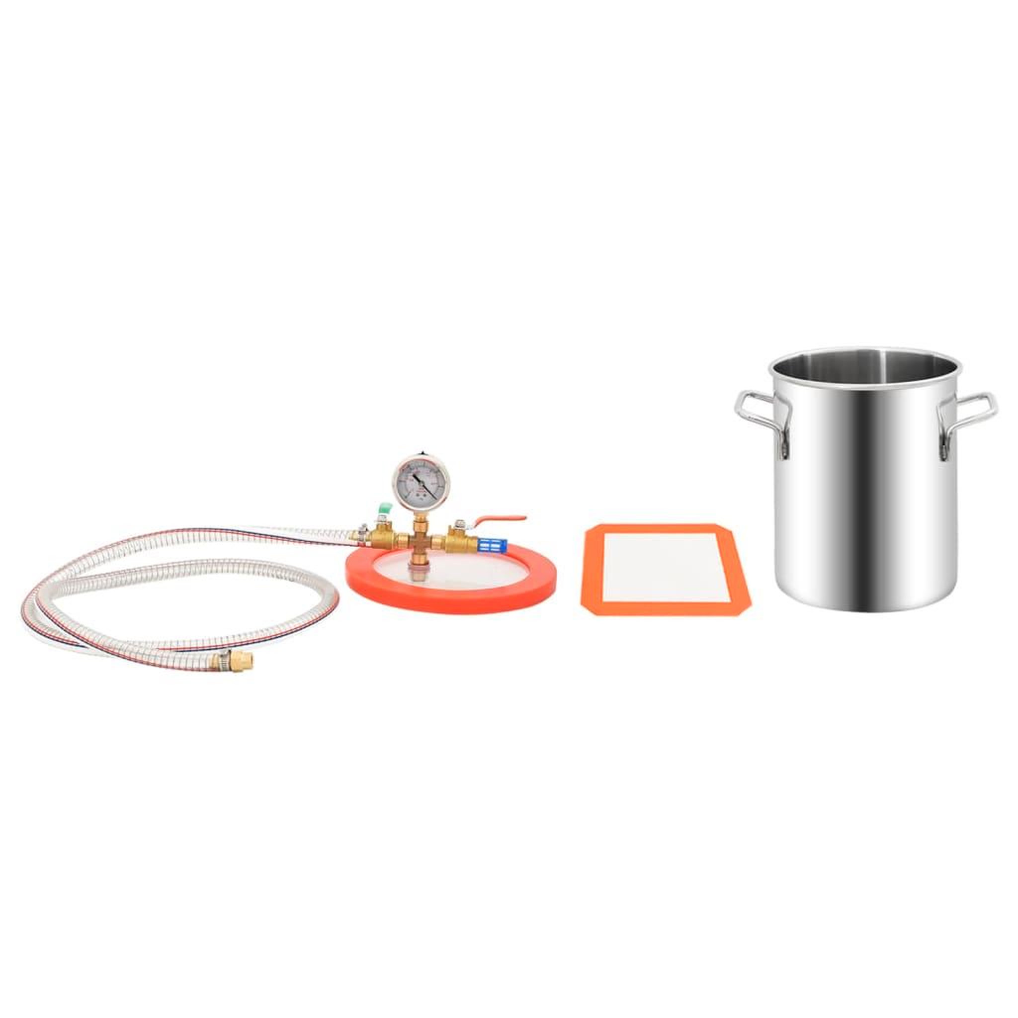 Voir la diapositive 3 : VIDAXL Chambre a vide Inox 5,5 L