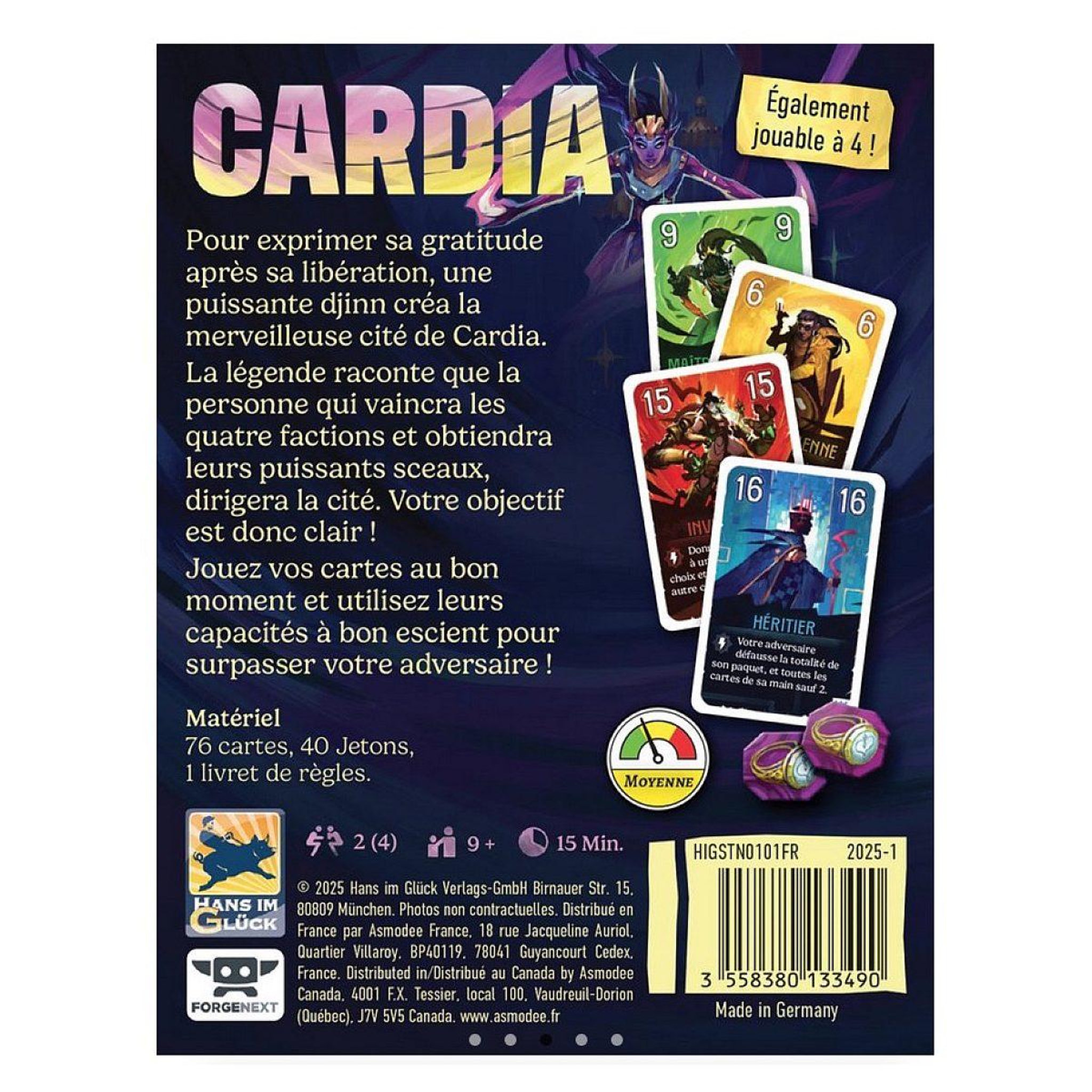 Voir la diapositive 3 : Asmodee Duel pour cardia - jeu de bataille strategique