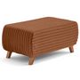 Voir la diapositive 1 : BEST MOBILIER Cristal - bout de lit - en fausse fourrure côtelée
