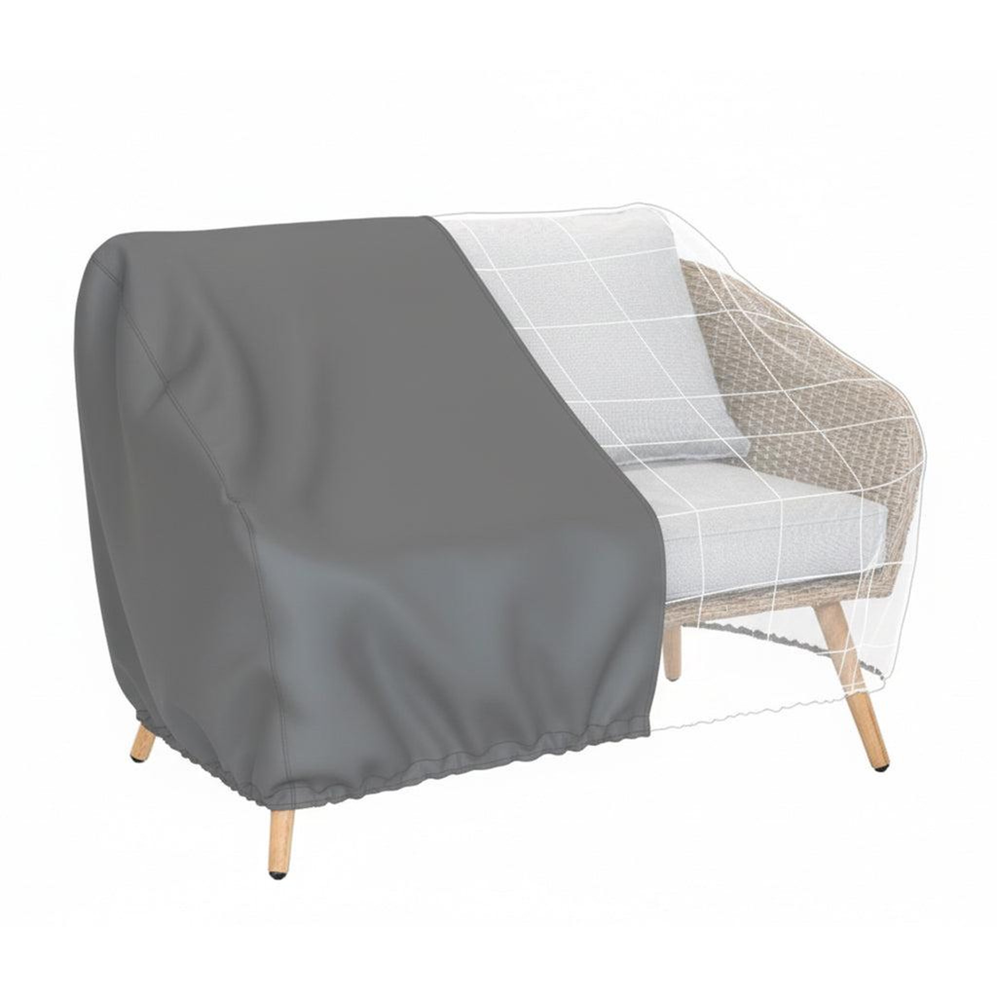 Voir la diapositive 1 : Jardiline Housse CANAPE 3 places - 205 x 85 x 70 - Cover Air