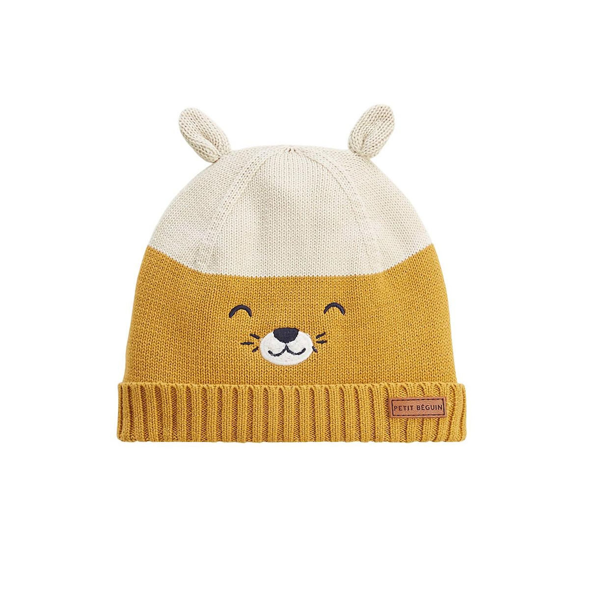 Petit Béguin Ensemble bonnet, moufles et cache-cou enfant en tricot Charly