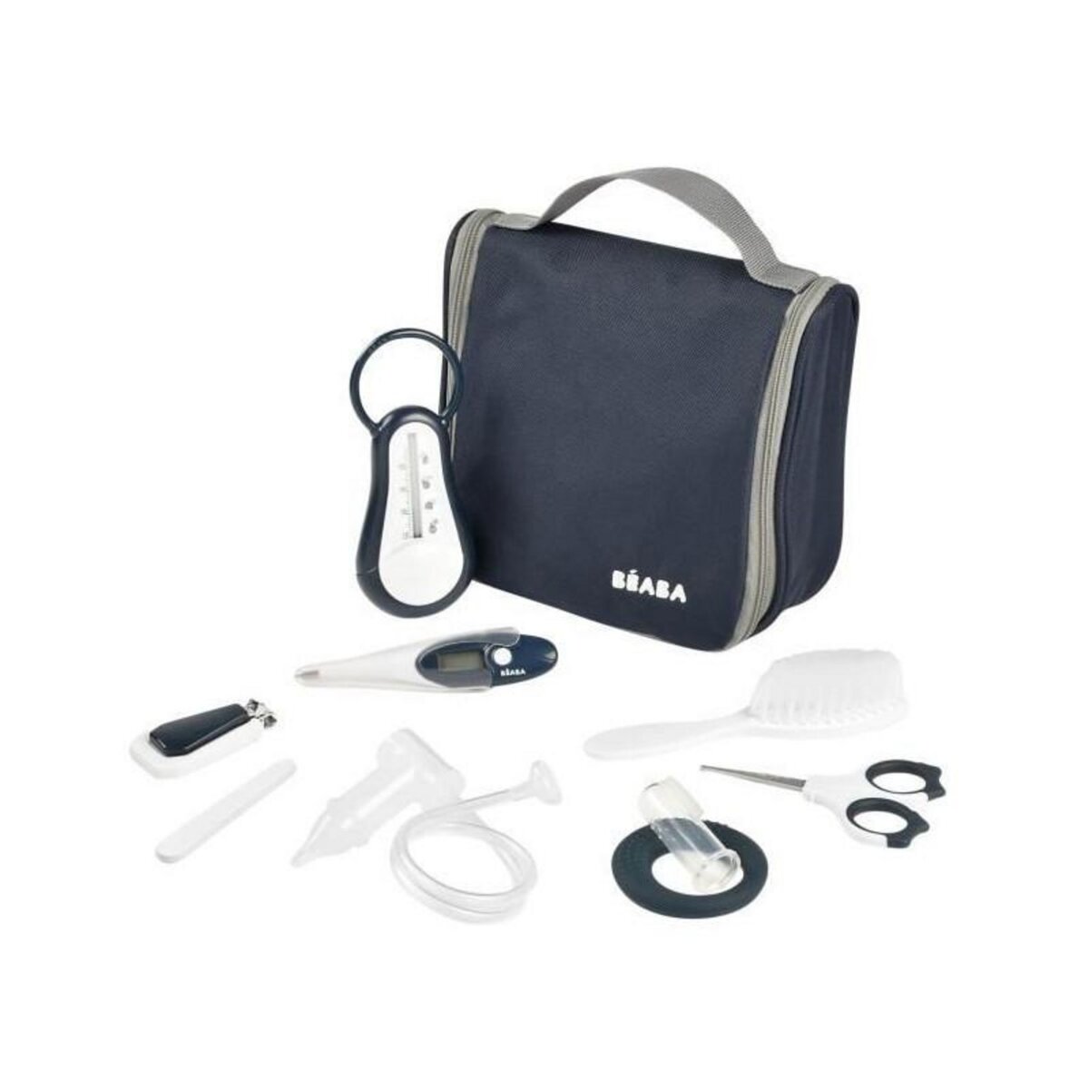 BEABA BEABA, Trousse de toilette nomade, 9 accessoires, night blue