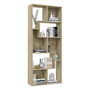Voir la diapositive 4 : VIDAXL Bibliotheque Chene sonoma 67x24x161 cm Bois d'ingenierie