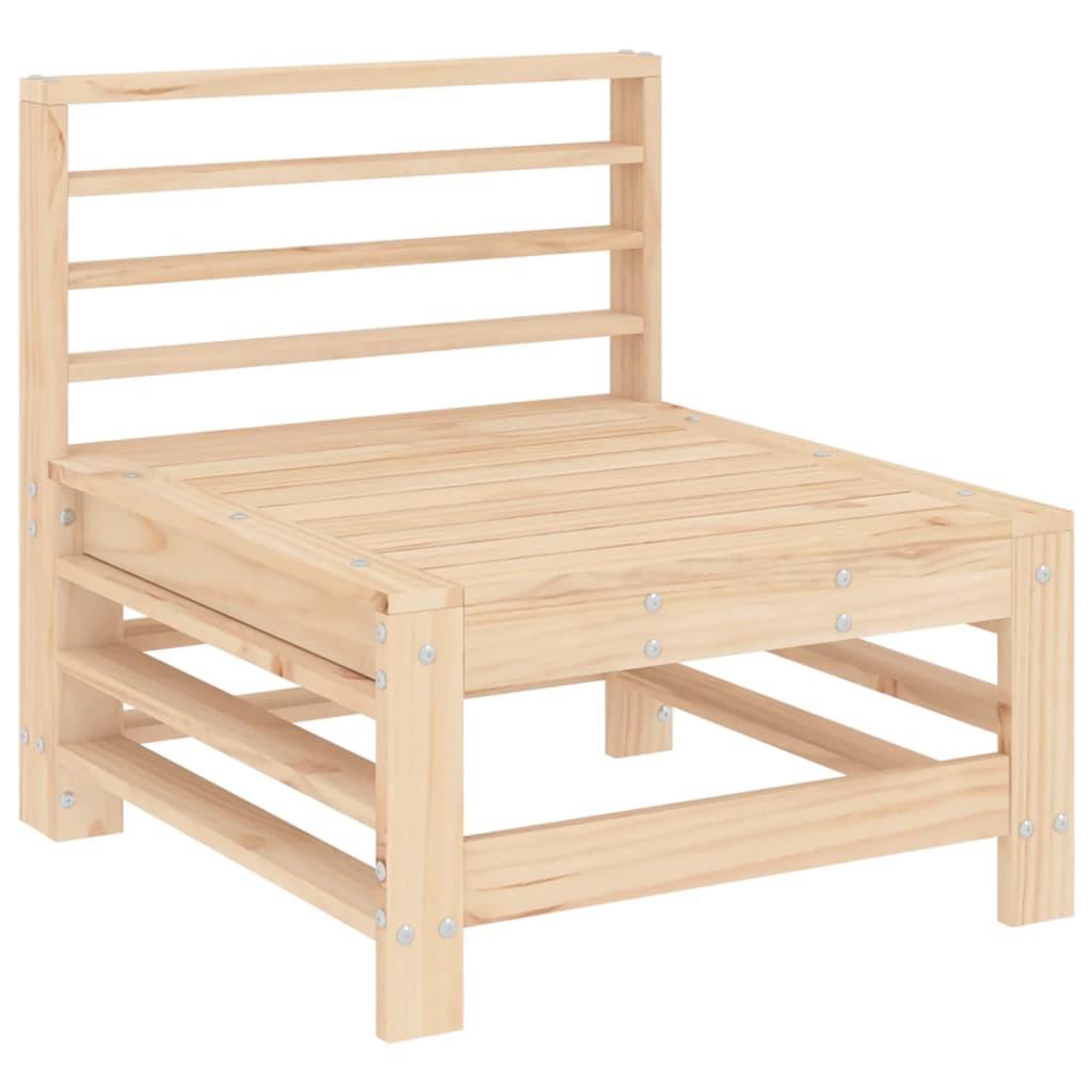 Voir la diapositive 5 : VIDAXL Salon de jardin 3 pcs bois massif de pin