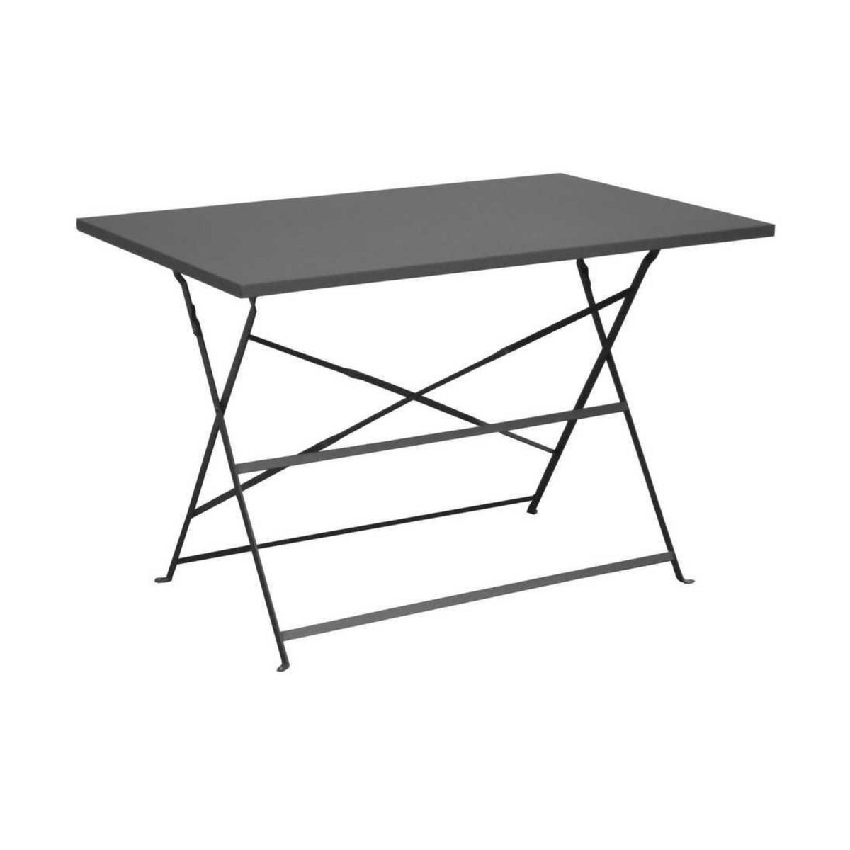 Proloisirs Guéridon Cuba rectangulaire - 110 x 70 cm - gris - GRAPHITE