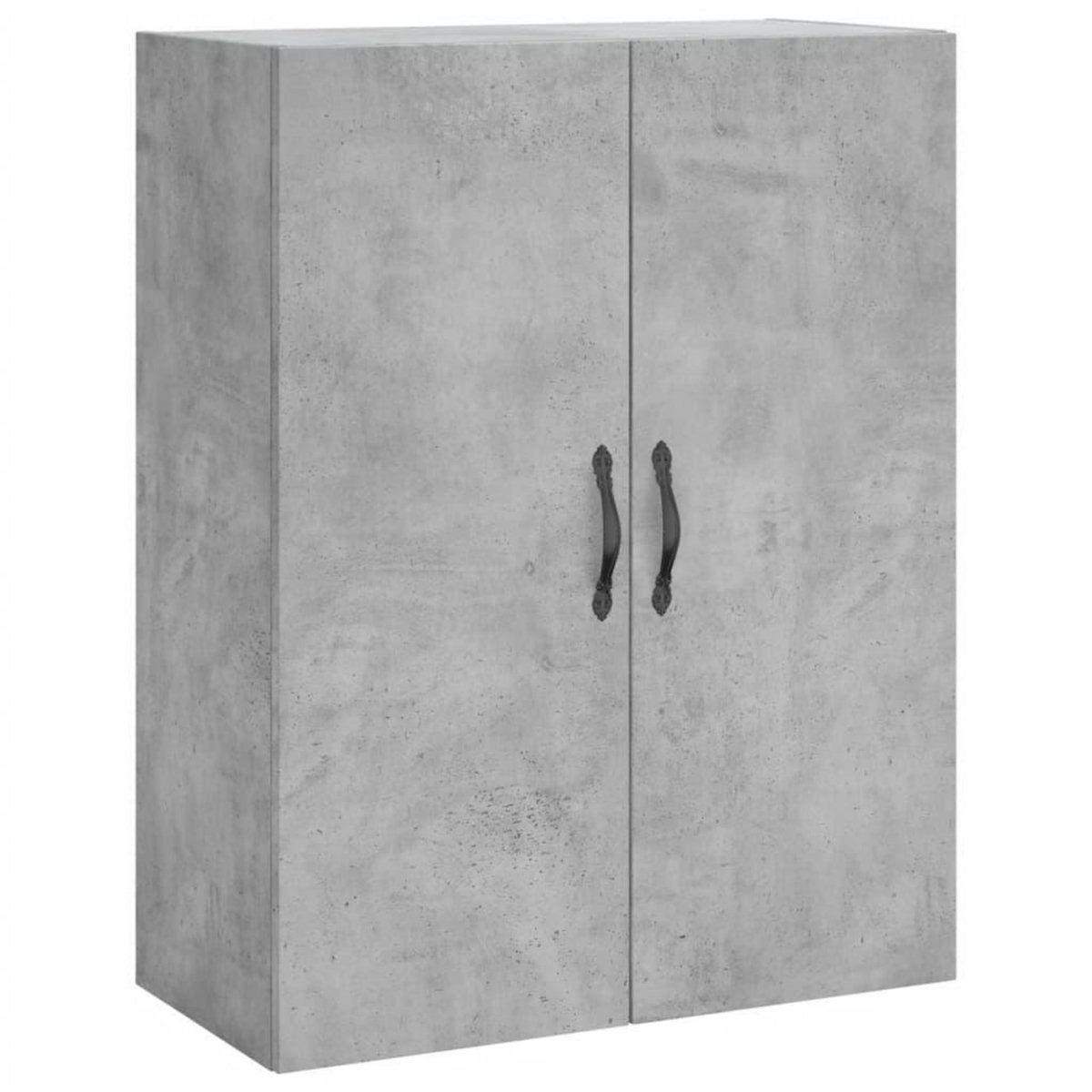 VIDAXL Armoires murales 2 pcs gris beton bois d'ingenierie