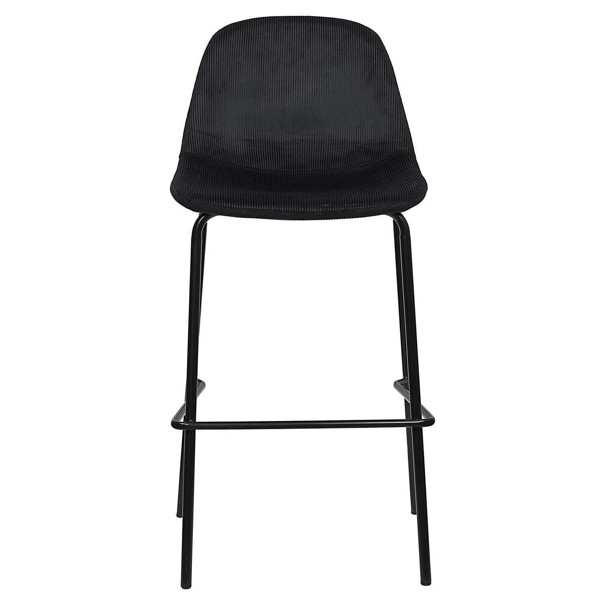 Voir la diapositive 4 : TOILINUX Lot de 2 chaises de bar giulia - noir