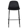 Voir la diapositive 4 : TOILINUX Lot de 2 chaises de bar GIULIA - Noir