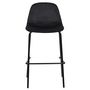 Voir la diapositive 4 : TOILINUX Lot de 2 chaises de bar GIULIA - Noir