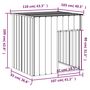 Voir la diapositive 5 : VIDAXL Niche pour chien avec toit anthracite acier galvanise