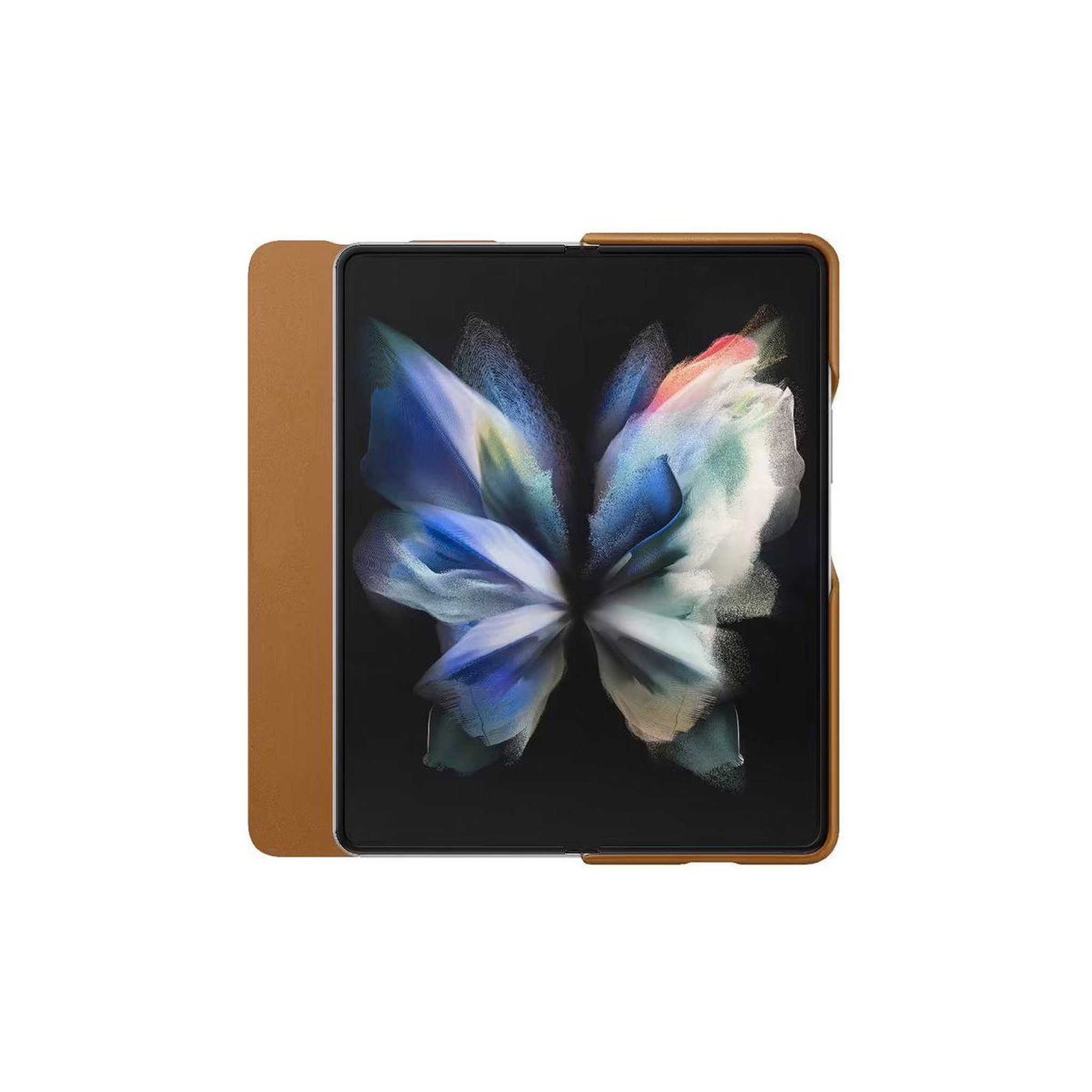Voir la diapositive 3 : IBROZ Etui samsung z fold3 marron