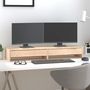 Voir la diapositive 1 : VIDAXL Support pour moniteur 100x27x15 cm Bois de pin solide