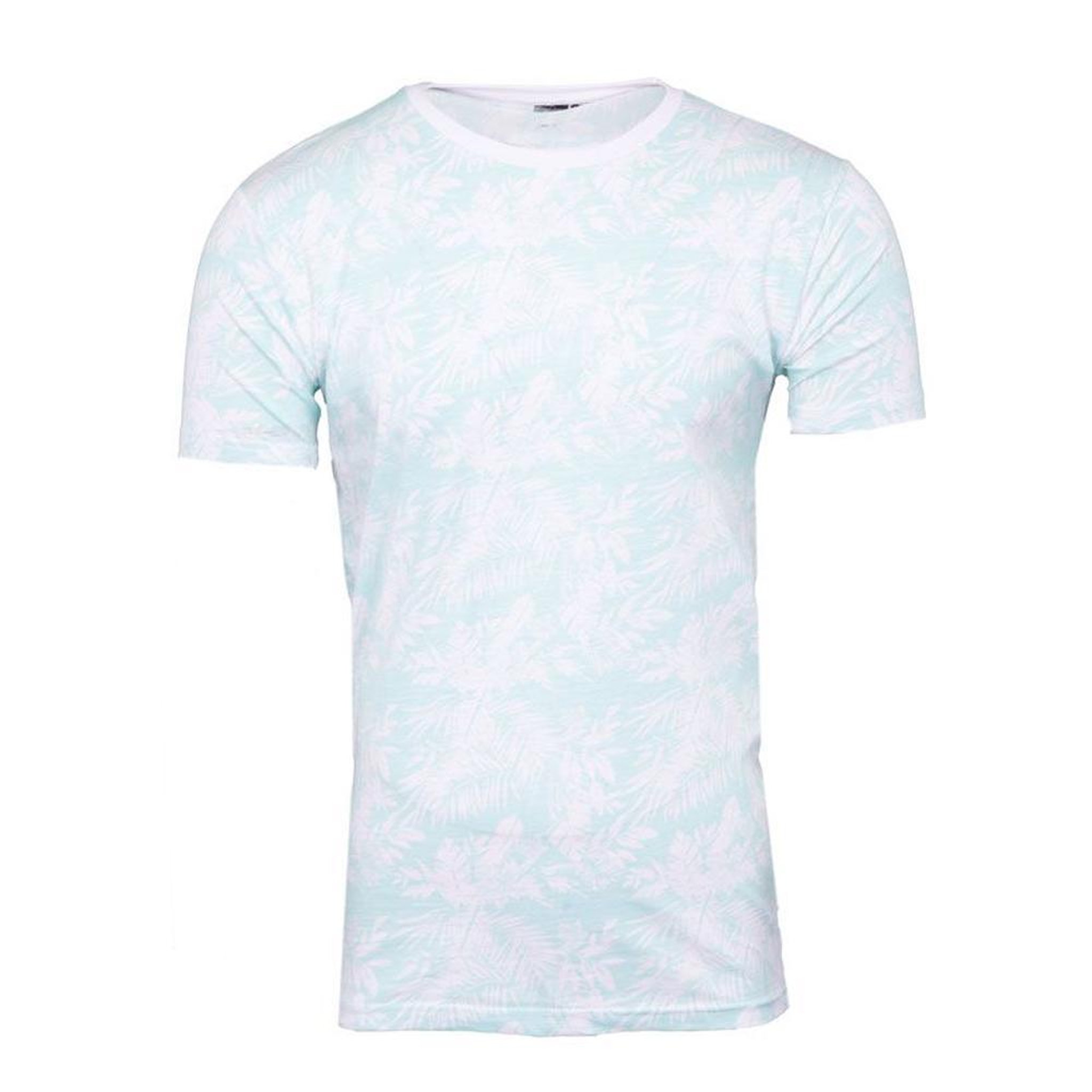 LA MAISON BLAGGIO T-shirt Blanc/Turquoise Homme La Maison Blaggio Fleur. Coloris disponibles : Bleu