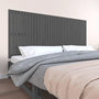Voir la diapositive 1 : VIDAXL Tete de lit murale Gris 204x3x90 cm Bois massif de pin
