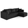 Voir la diapositive 3 : BEST MOBILIER Topaze - canapé d'angle déhoussable réversible 4 places en velours