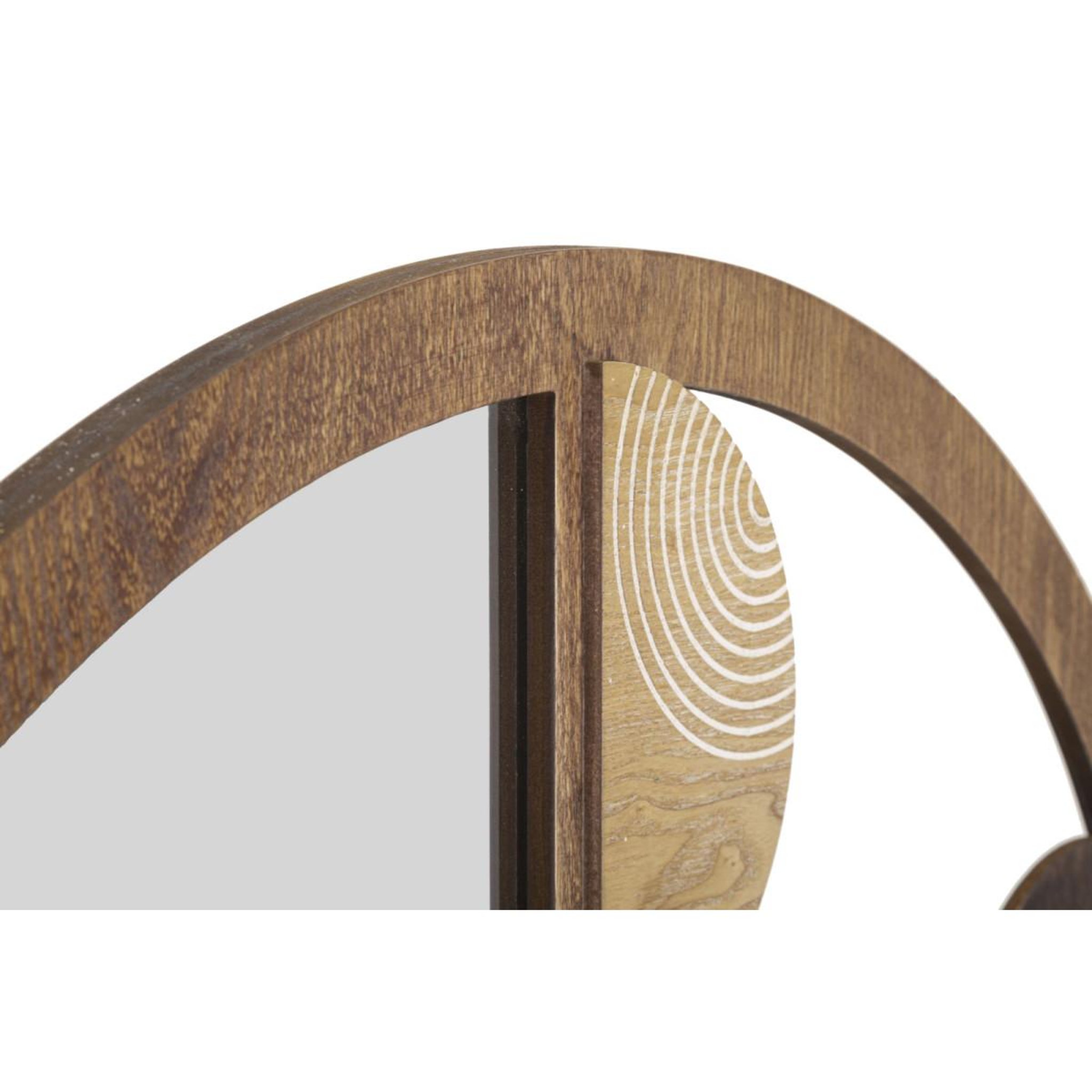 Voir la diapositive 4 : Paris Prix Miroir mural en bois  block  80cm naturel
