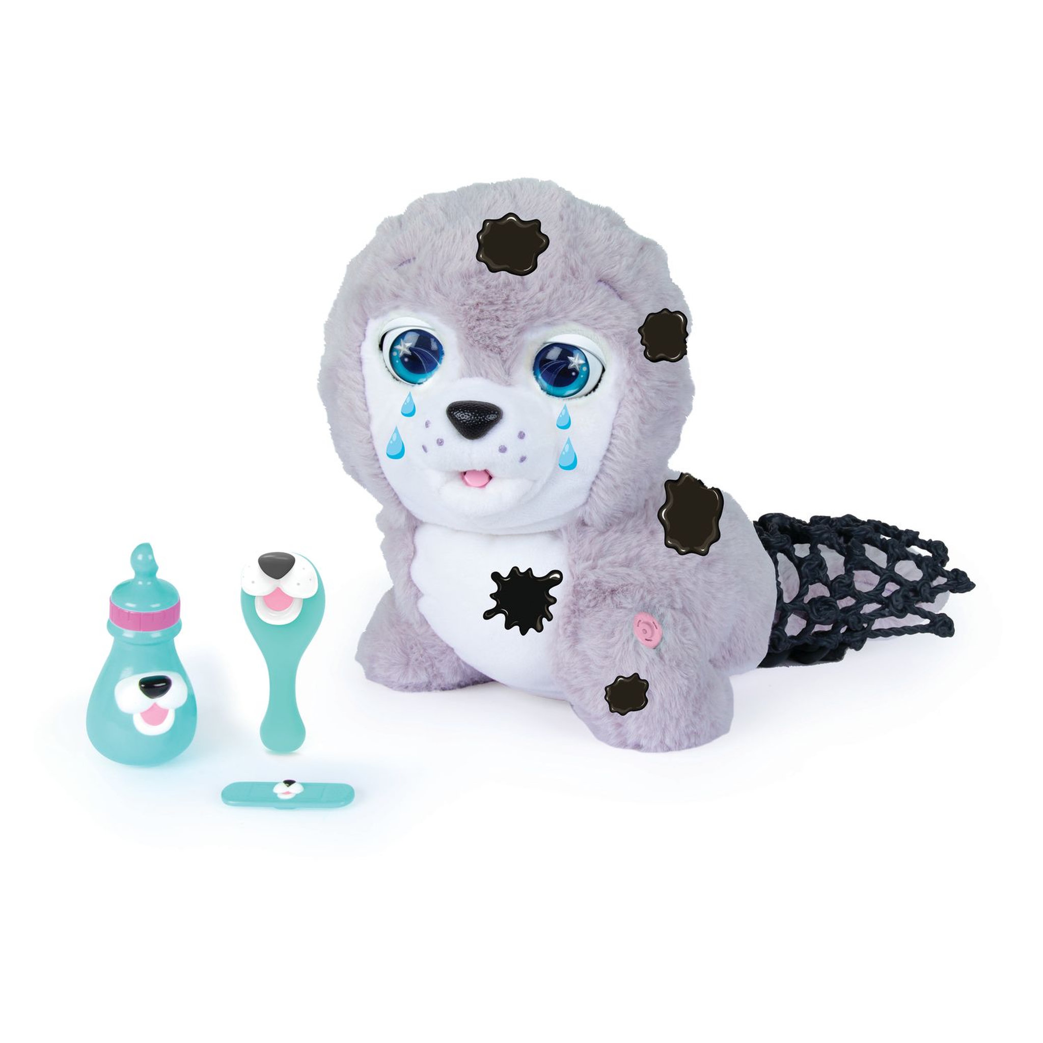 Voir la diapositive 1 : IMC TOYS Peluche interactive Silver mon bébé phoque